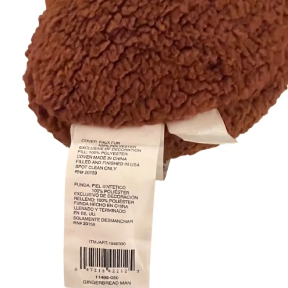 🆕- Gingerbread Man Christmas Plush Pillow